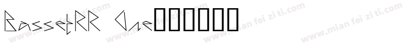 BassetRR One字体转换
